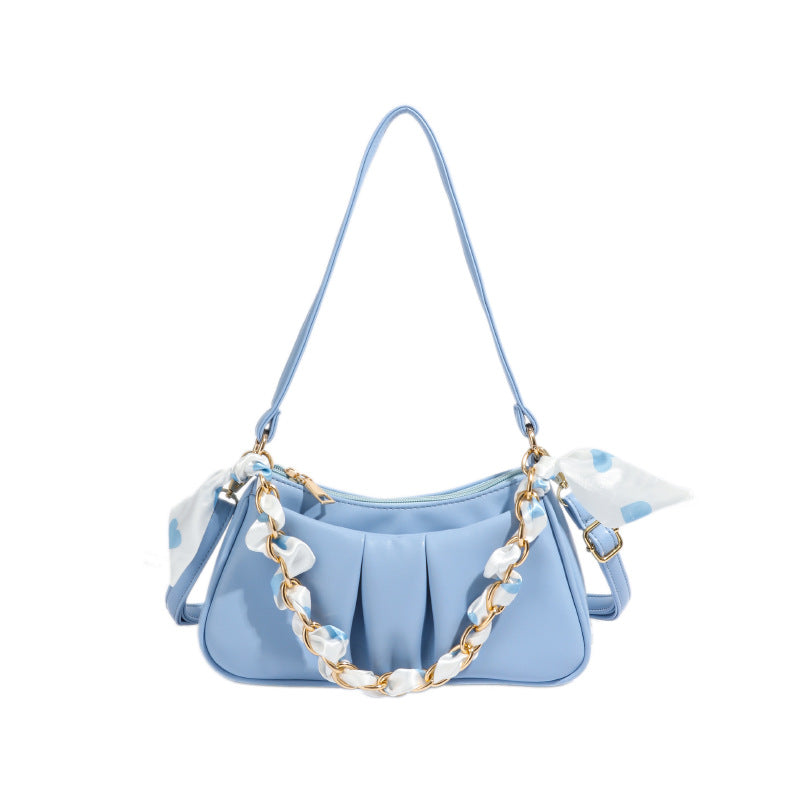 Western Chain-Detail Shoulder Bag