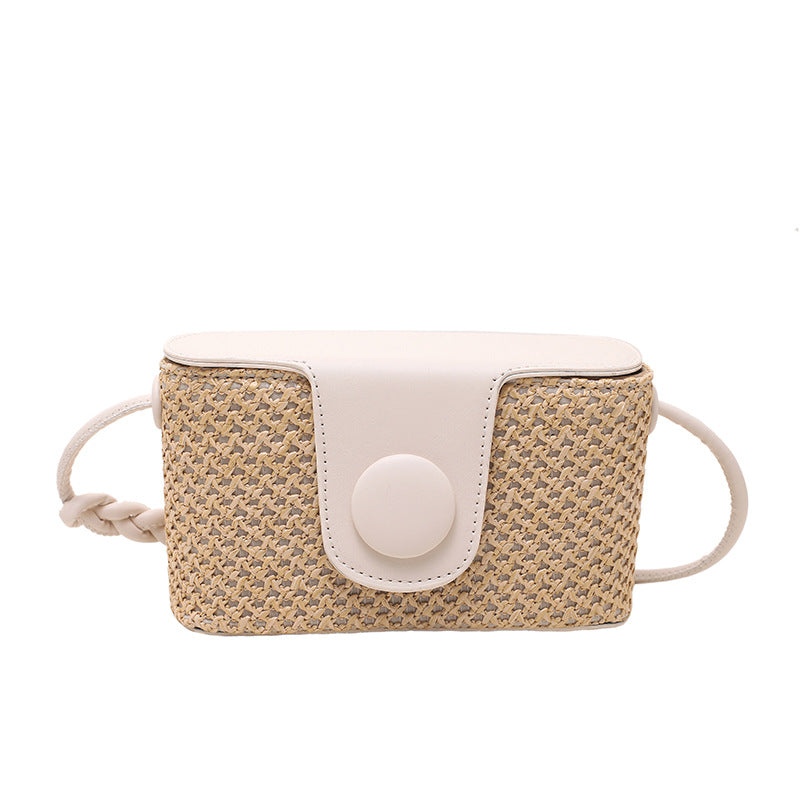 Western Straw Bucket Bag