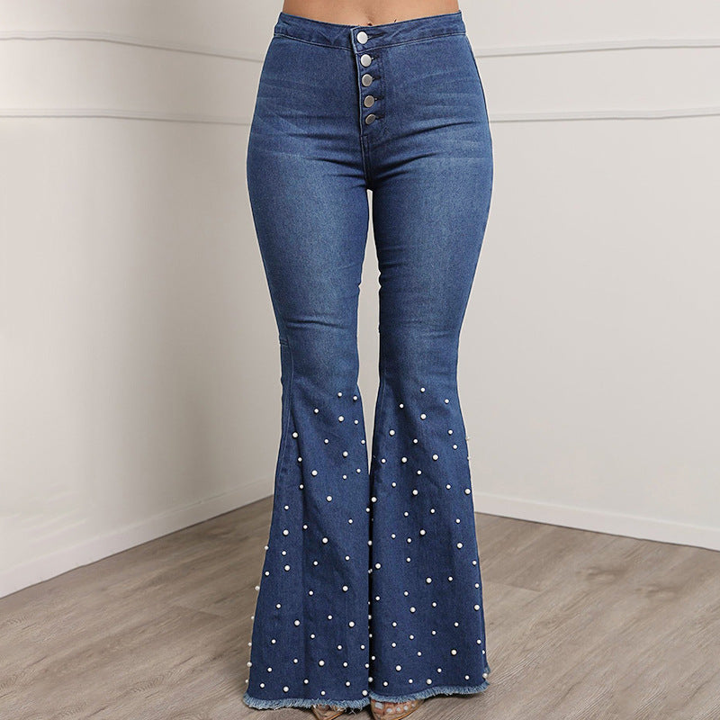 Embellished Western Flare Jeans