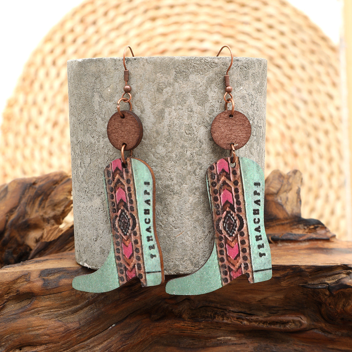 Vintage Western Floral Earrings