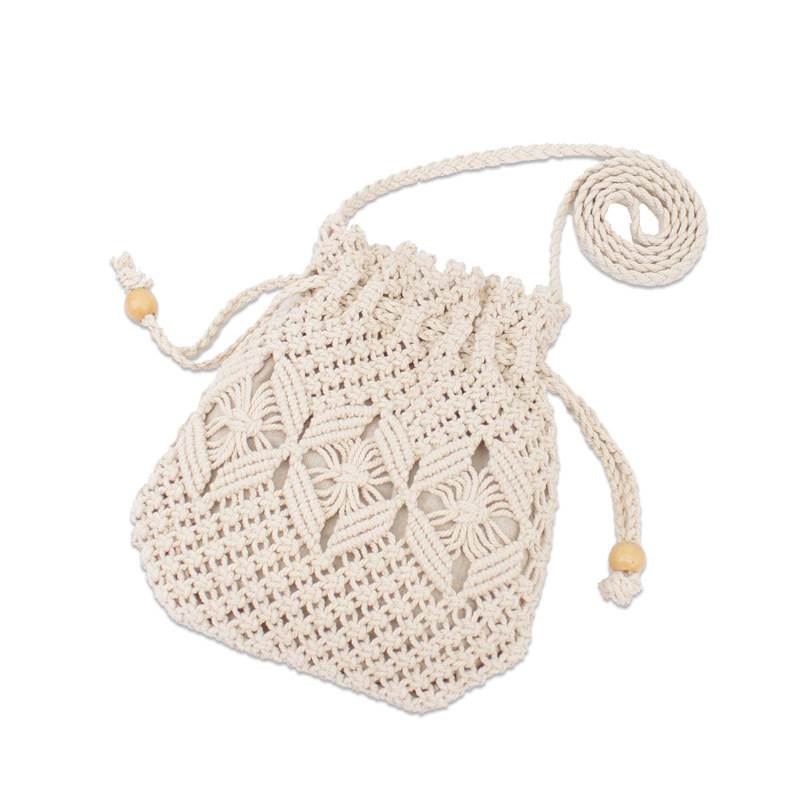 Knitted Tassel Woven Beach Bag for Women