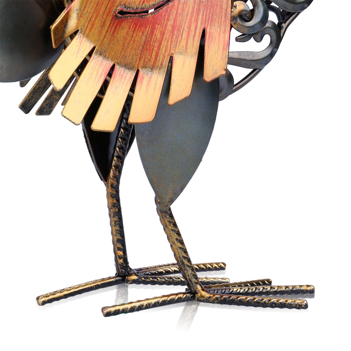 Filigree Metal Rooster Décor Accent
