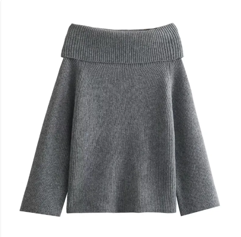 Women's Solid Color Pullover Sweater