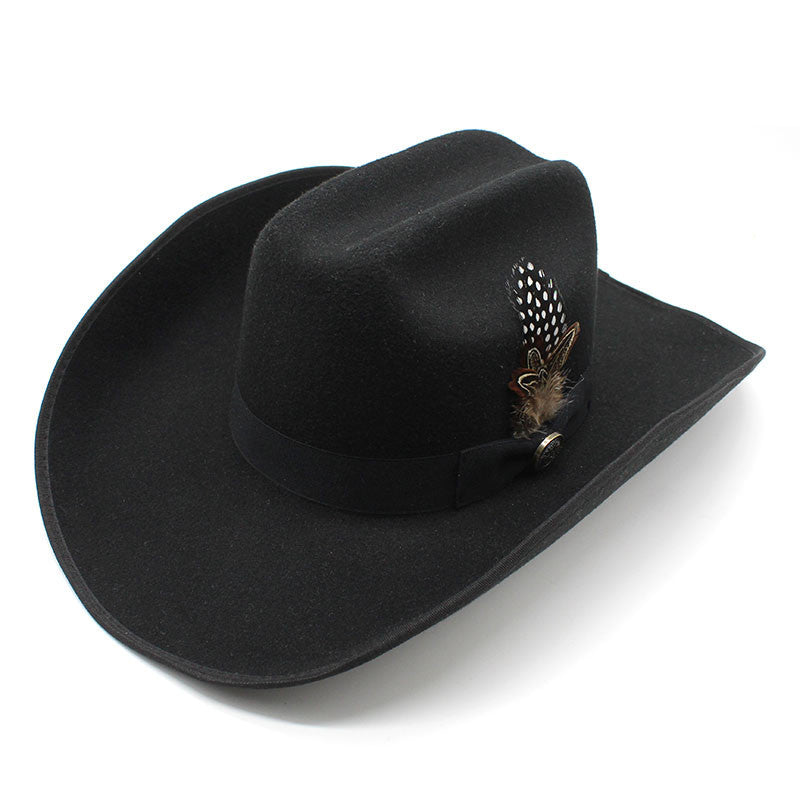 Western Felt-Style Cowboy Hat