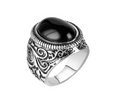 Western Agate-Style Statement Ring