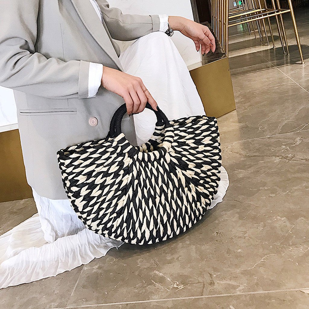 Rattan Straw Handbag