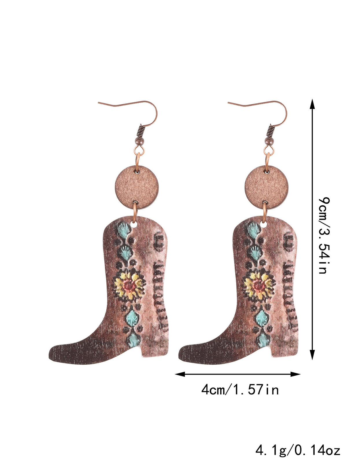 Vintage Western Floral Earrings