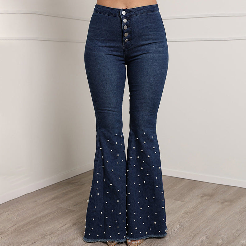 Embellished Western Flare Jeans