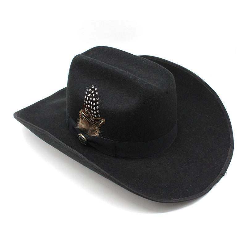 Western Felt-Style Cowboy Hat