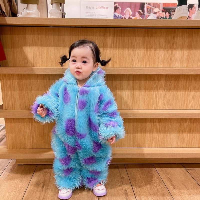 Hooded Animal Baby Jumpsuit