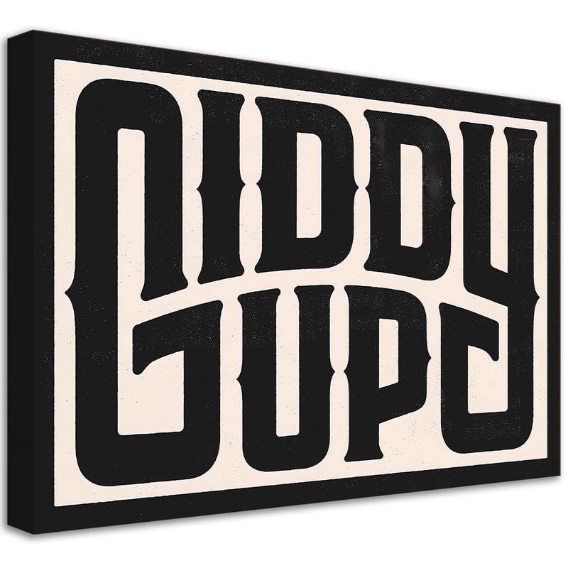 Framed Giddy Up Western Wall Art — 16 × 12 in.