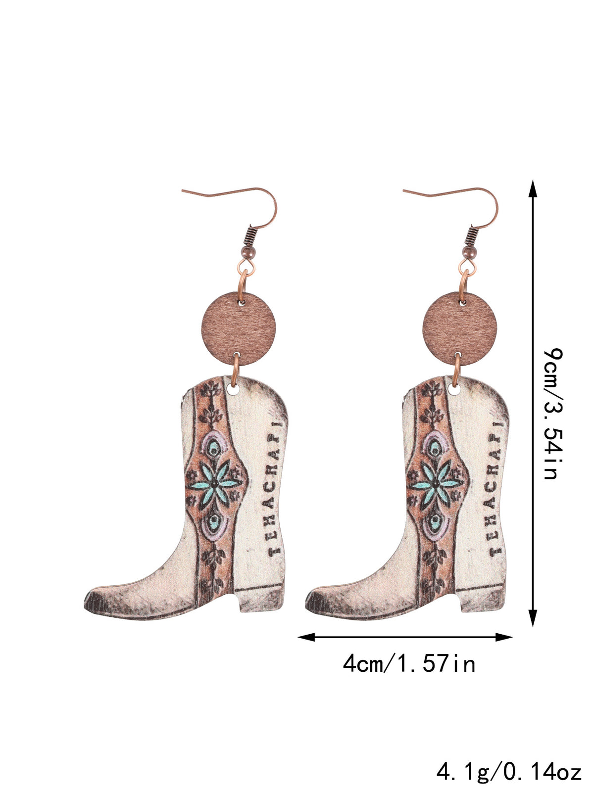 Vintage Western Floral Earrings