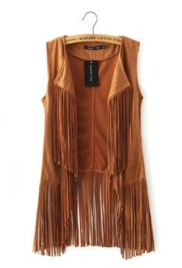 Western Fringe Layering Vest
