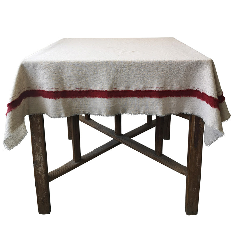 Modern Linen-Look Dining Tablecloth