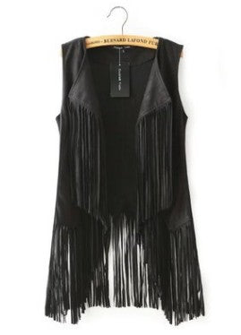 Western Fringe Layering Vest