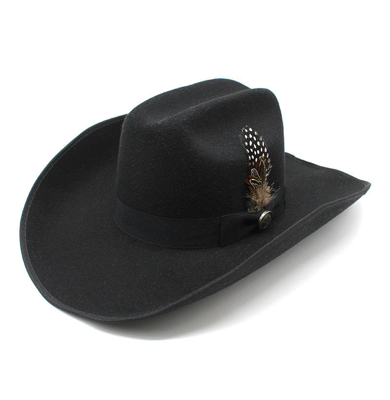 Western Felt-Style Cowboy Hat