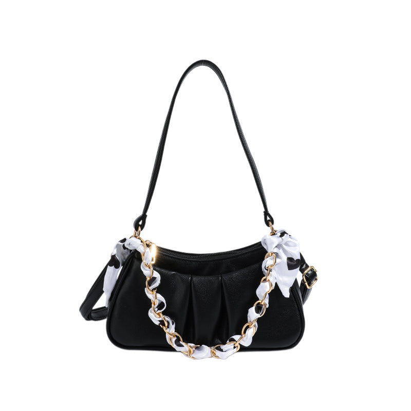 Western Chain-Detail Shoulder Bag