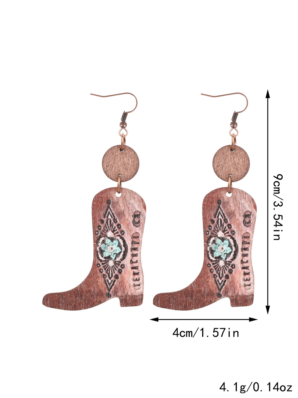 Vintage Western Floral Earrings