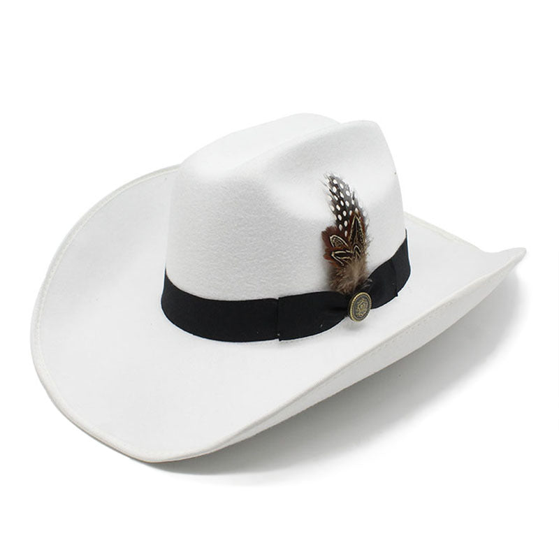 Western Felt-Style Cowboy Hat