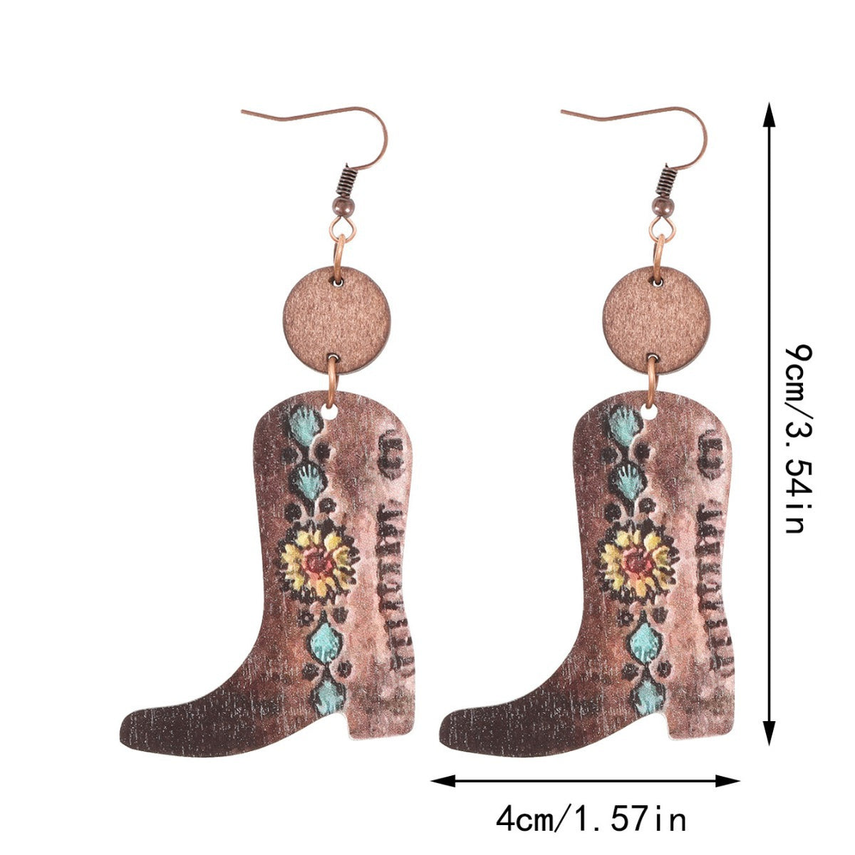 Vintage Western Floral Earrings