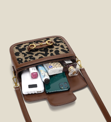 Textured Western Crossbody Bag